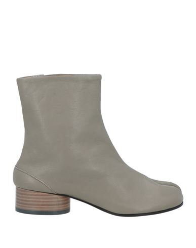 Maison Margiela Woman Ankle Boots Grey Size 5 Leather In Grey