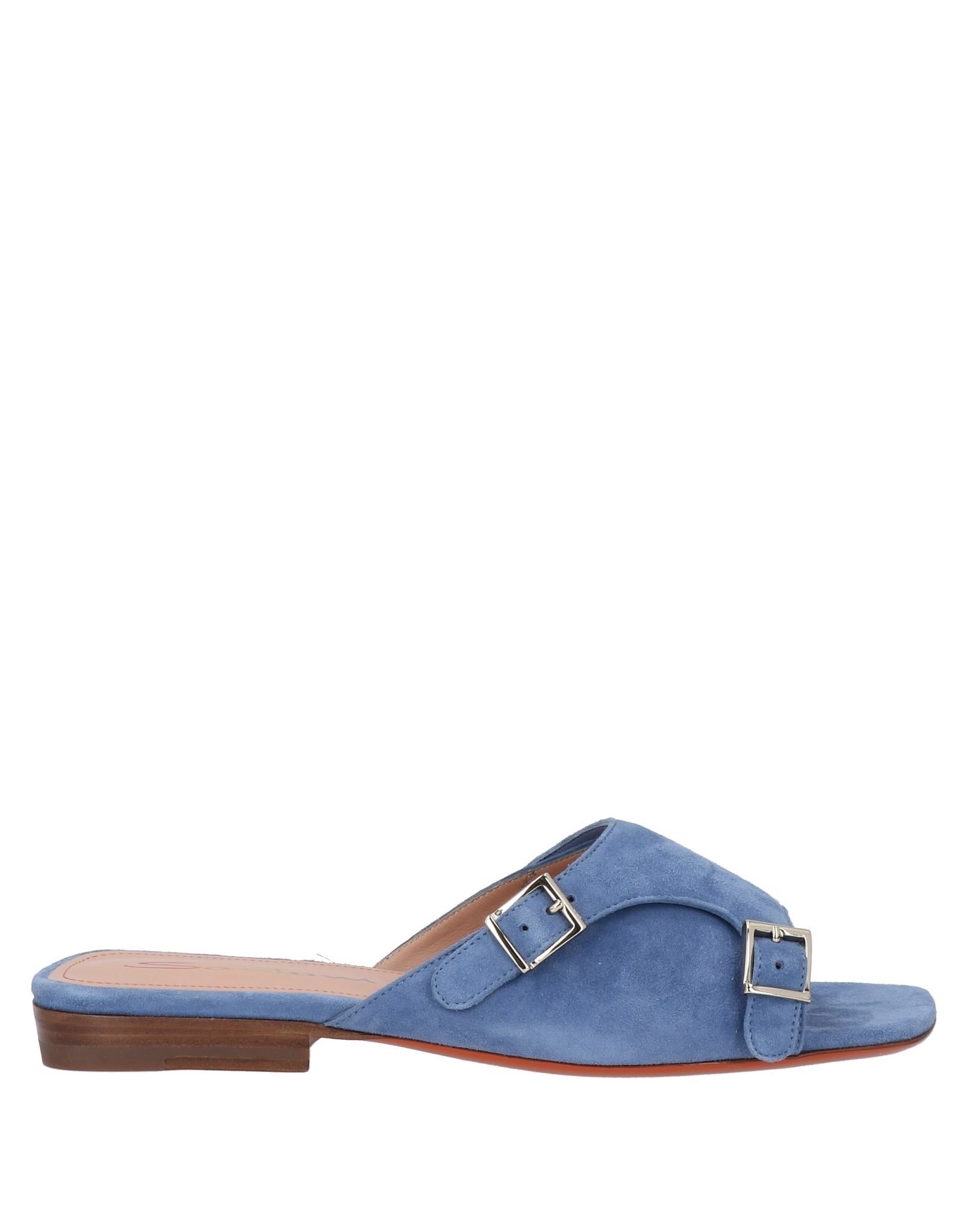 Santoni Sandals In Pastel Blue