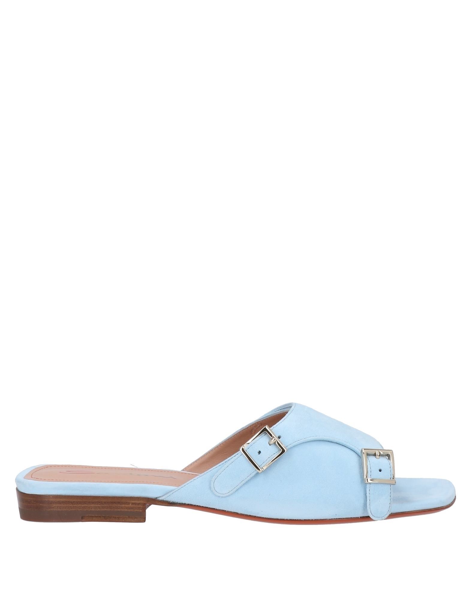 Santoni Sandals In Sky Blue