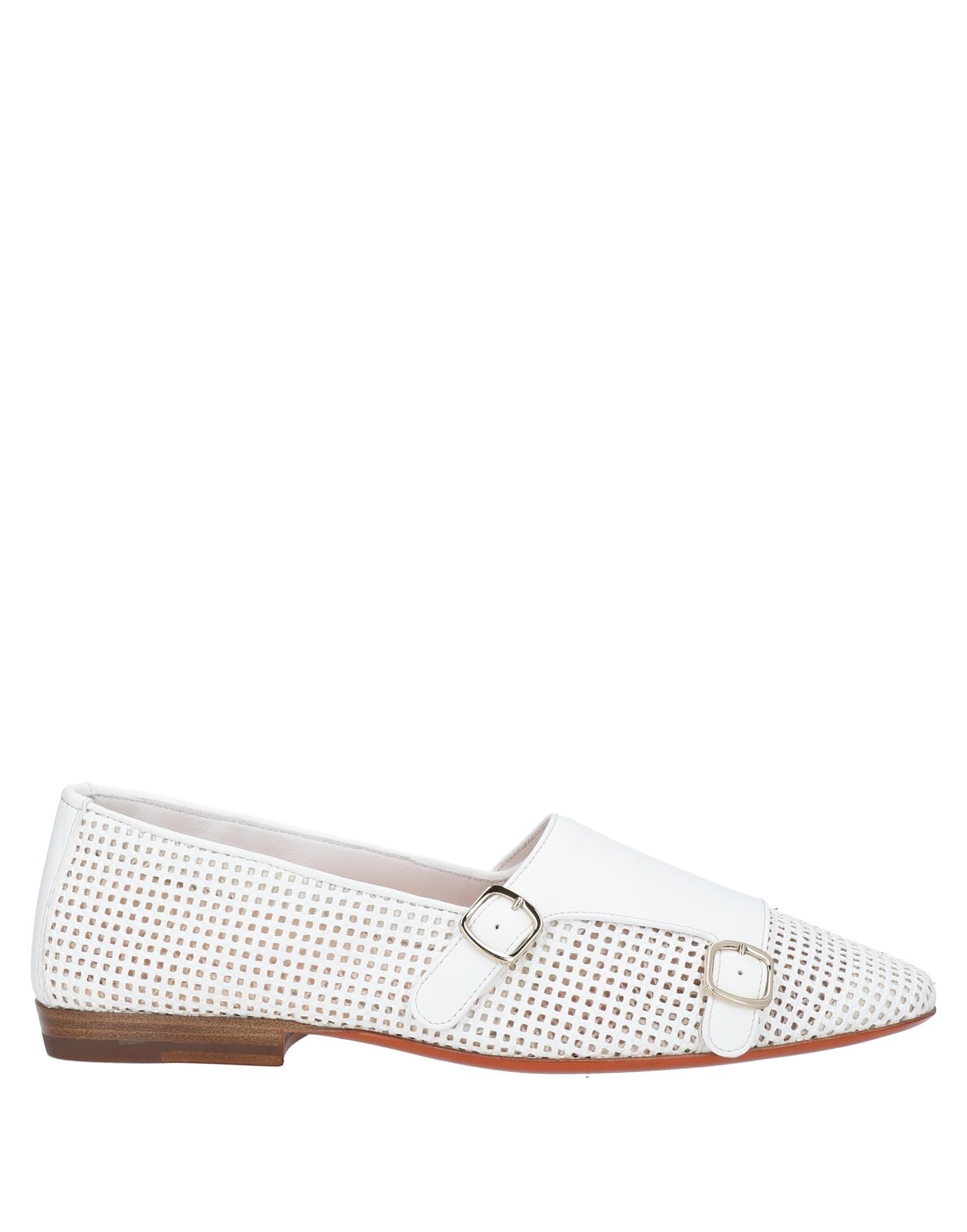 Santoni Loafers In White