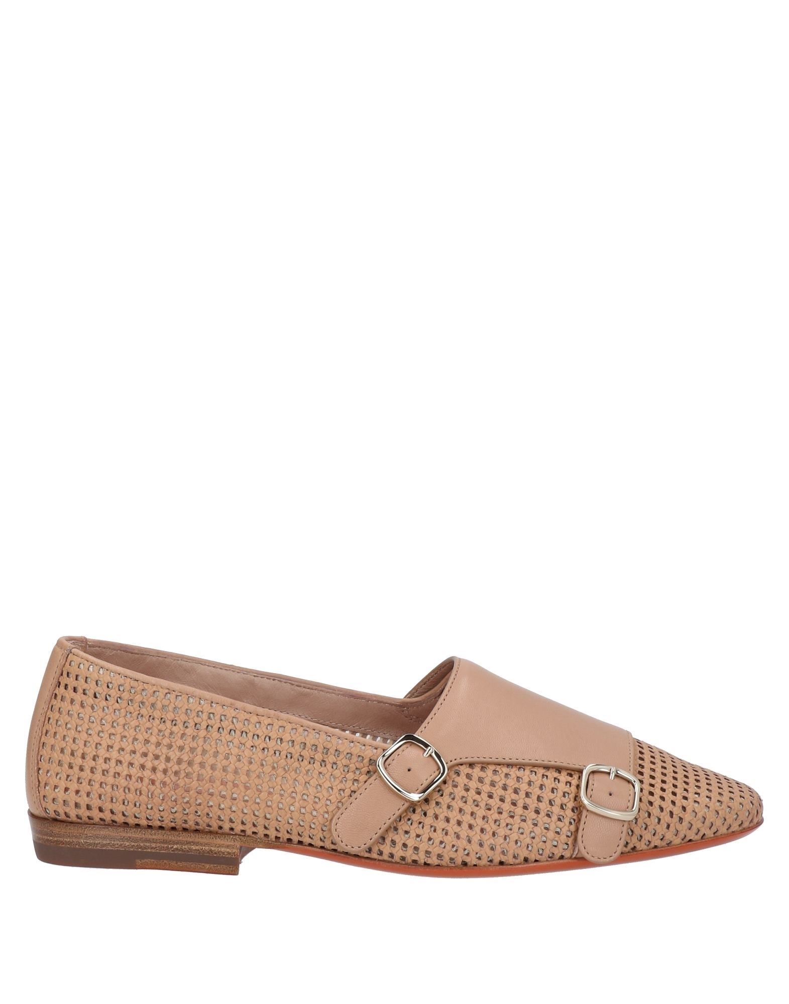 Santoni Loafers In Sand