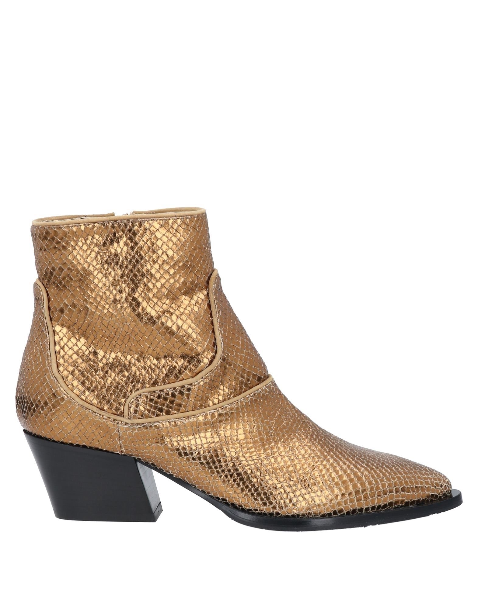 Fabi Ankle Boots In Gold