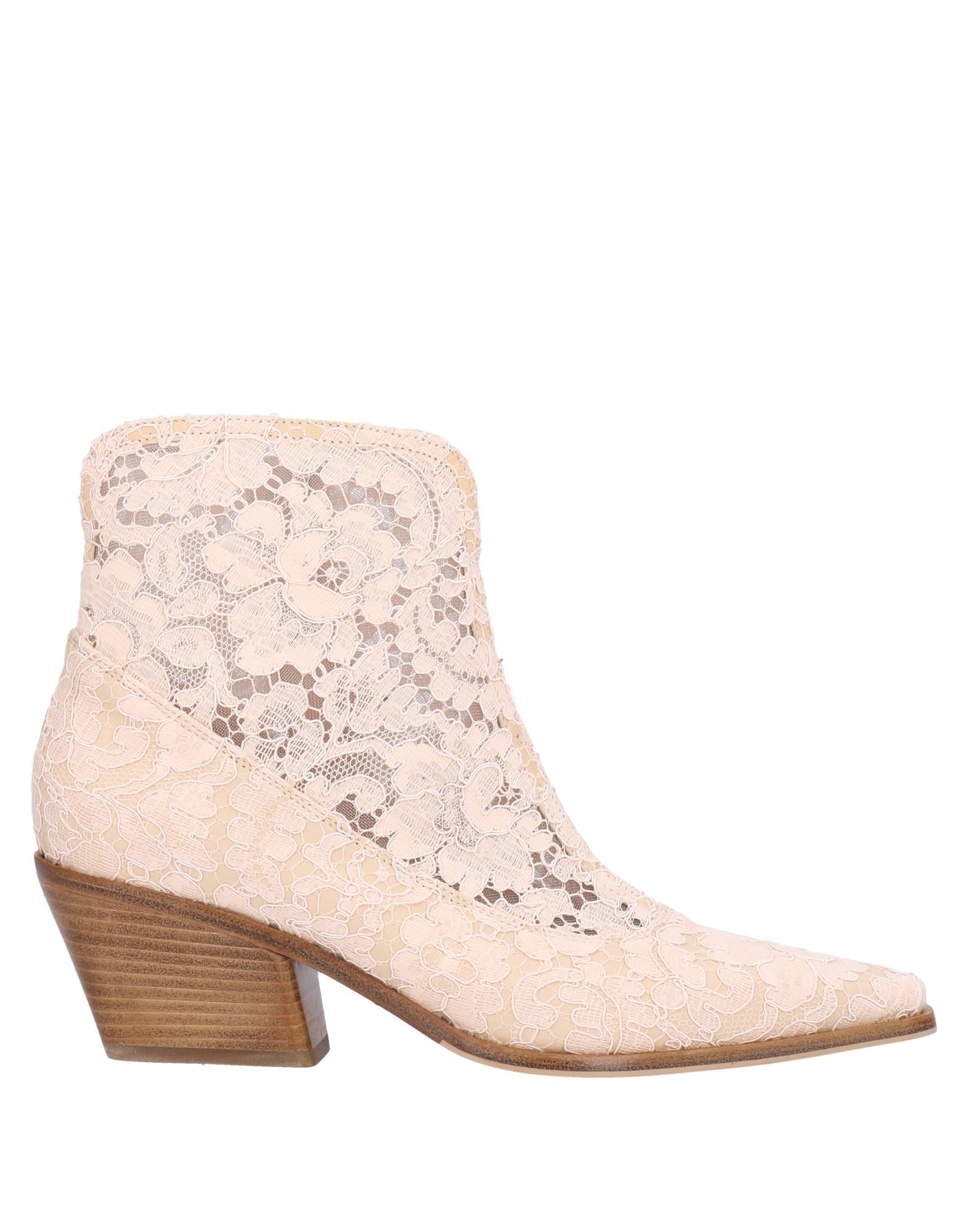 Le Silla Ankle Boots In Light Pink