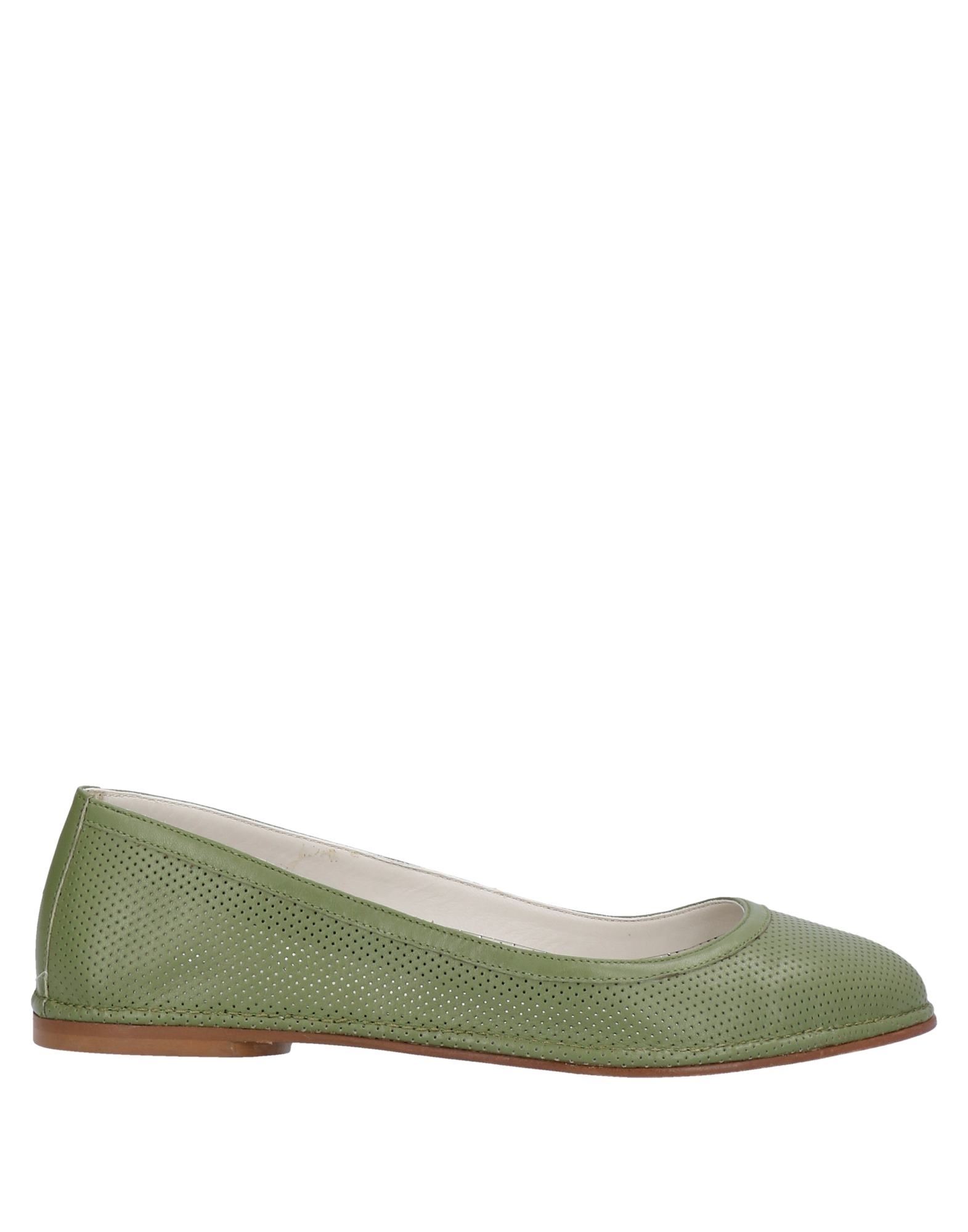 Palagio Firenze Ballet Flats In Military Green
