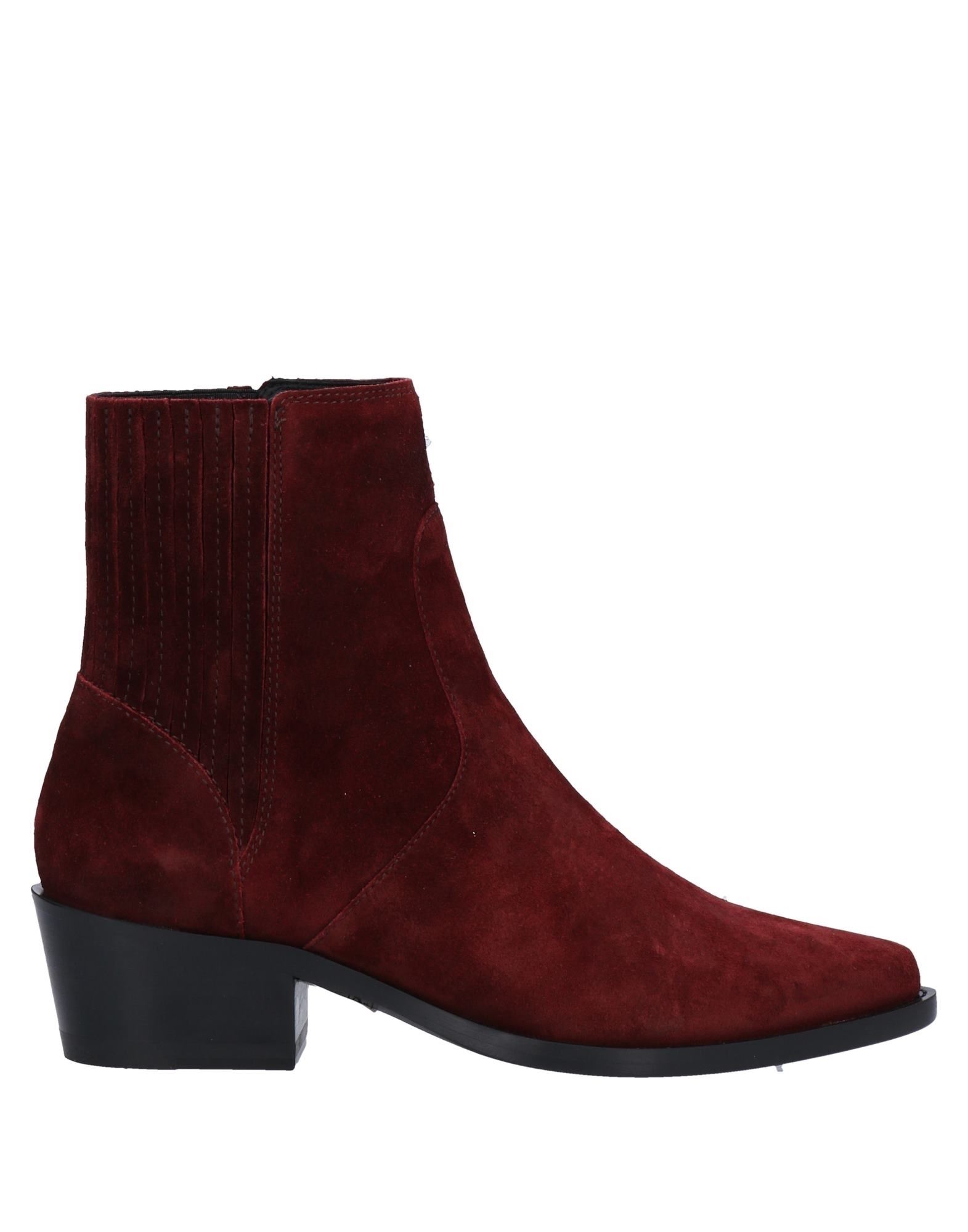 High Ankle Boots In Red