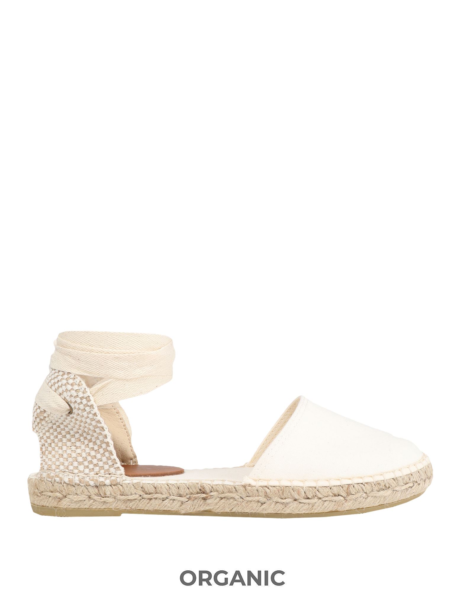 Shop 8 By Yoox Poveda Textil Woman Espadrilles Ivory Size 7 Organic Cotton In White