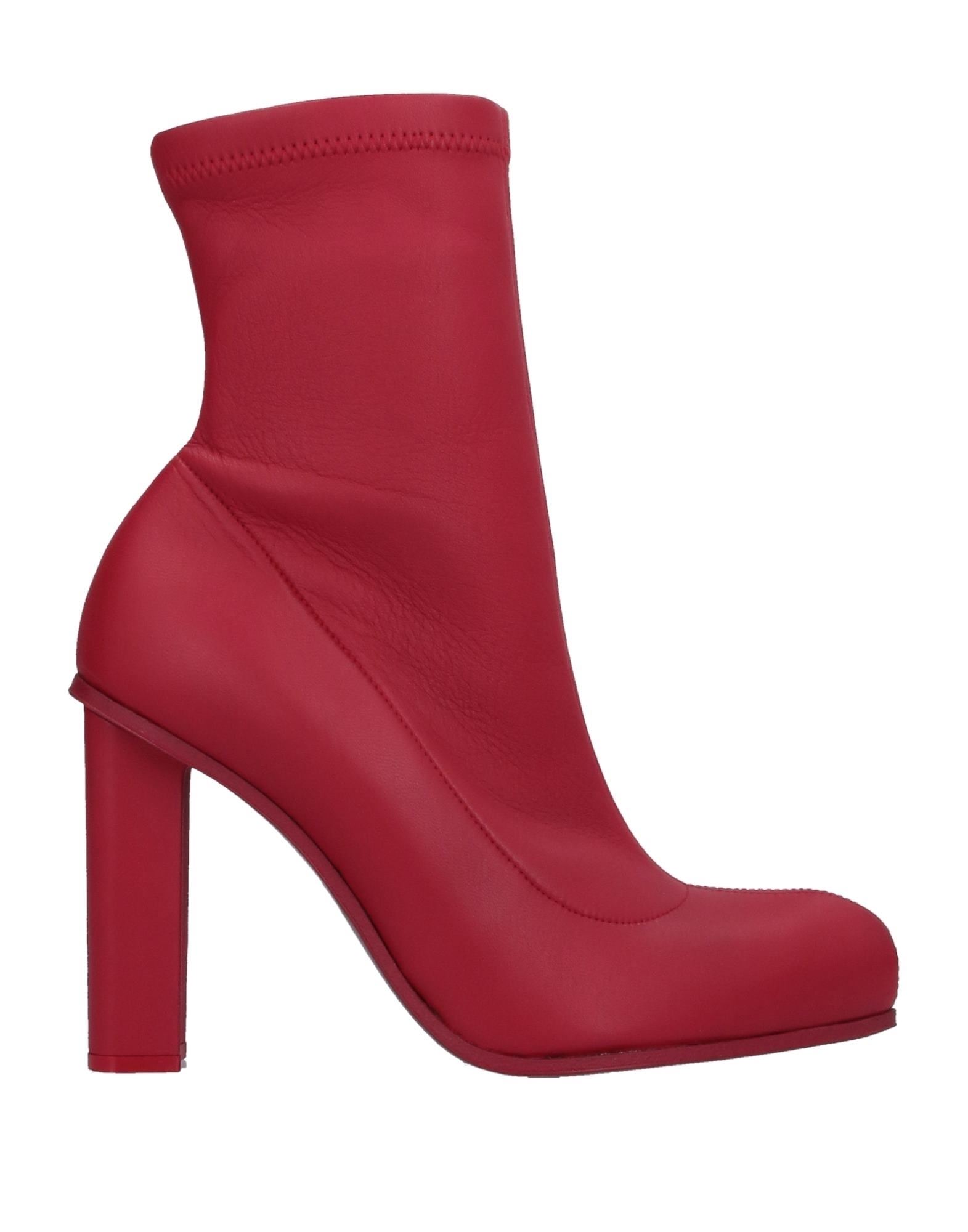 Alexander Mcqueen Ankle Boots In Red