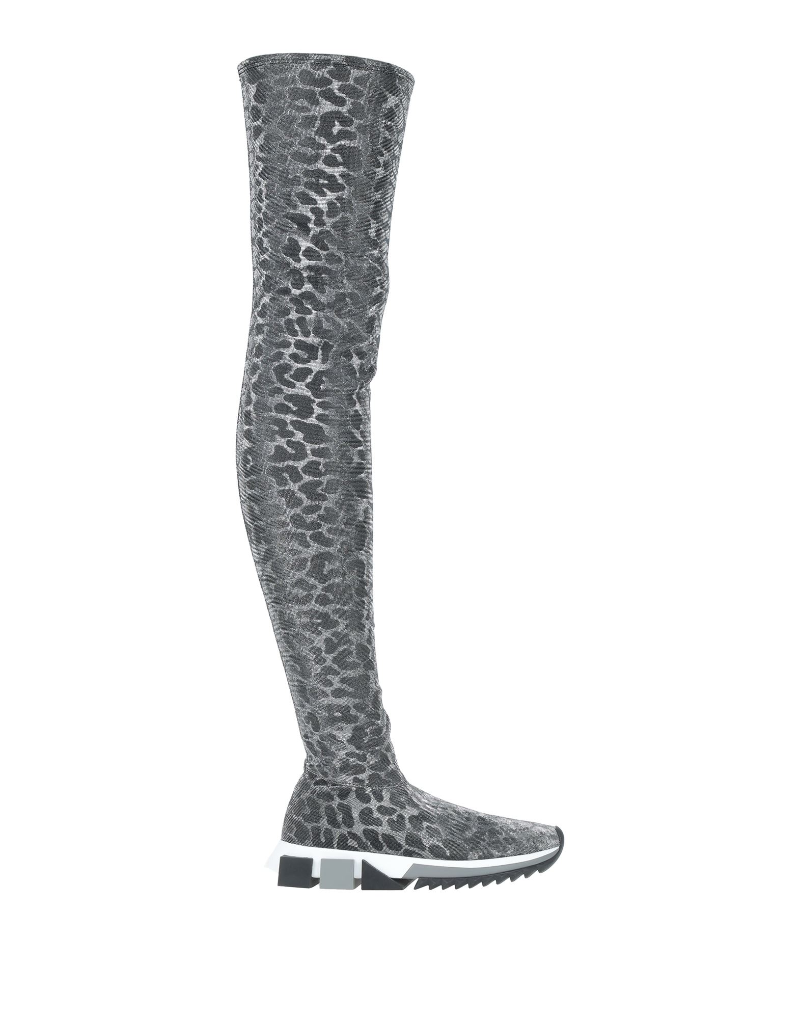 Dolce & Gabbana Knee Boots In Grey