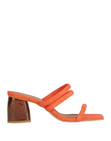 Alohas Woman Sandals Orange Size 10 Soft Leather
