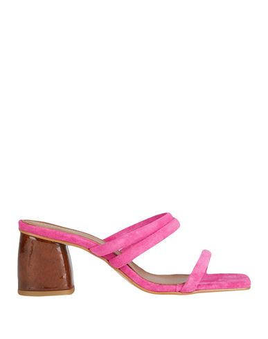 Alohas Woman Sandals Magenta Size 10 Soft Leather