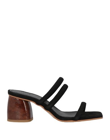 Alohas Woman Sandals Black Size 8.5 Leather