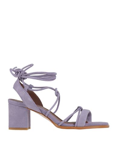 Alohas Woman Sandals Lilac Size 6 Leather In Purple