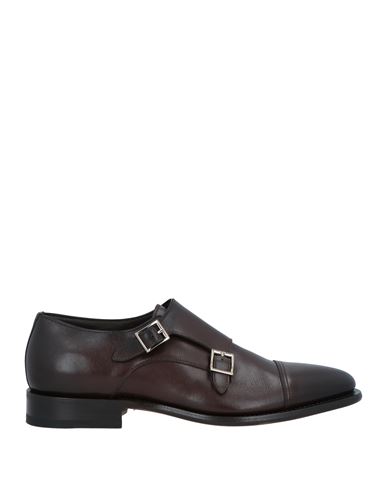Santoni Man Loafers Dark Brown Size 11.5 Soft Leather