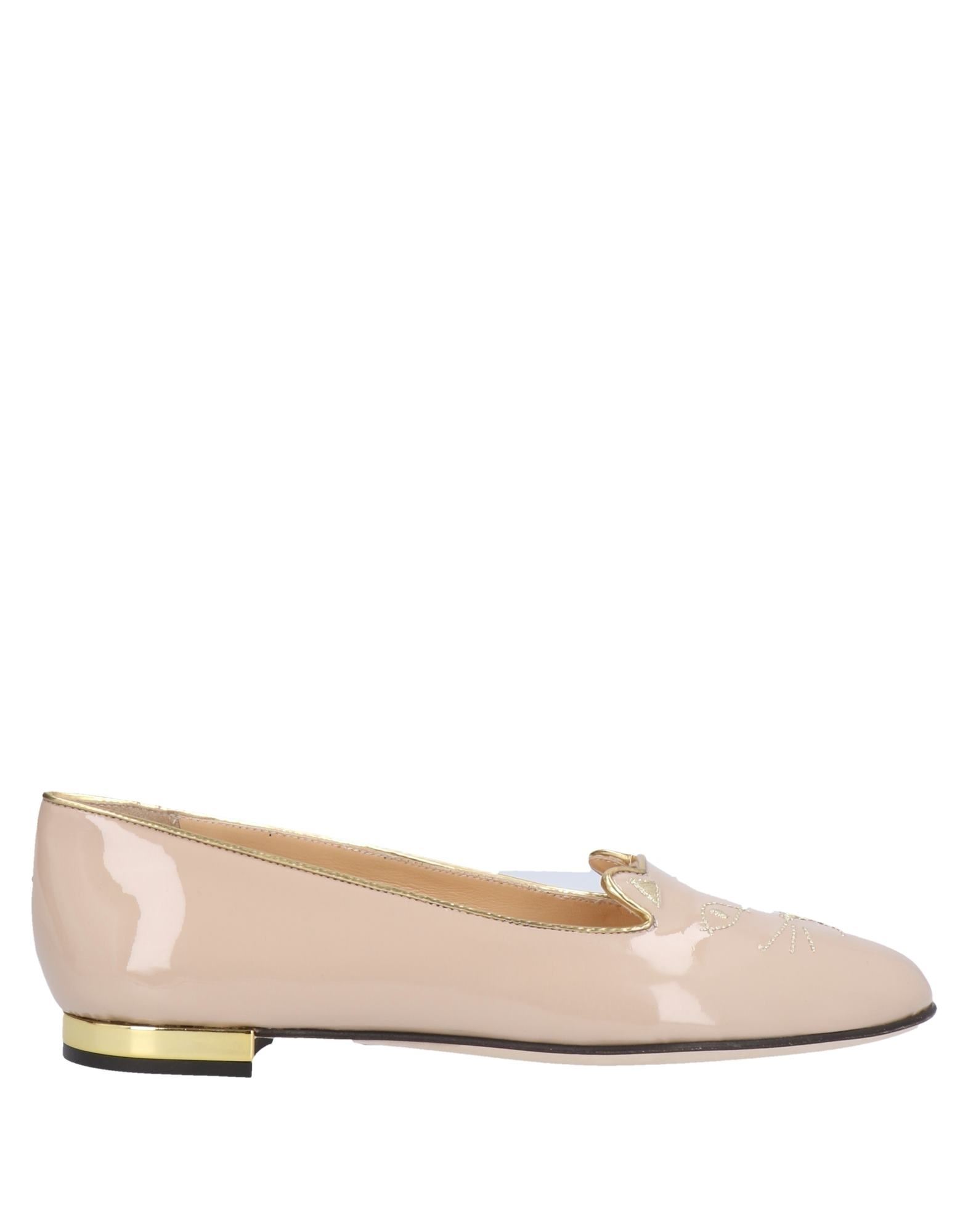 Charlotte Olympia Ballet Flats In Pale Pink