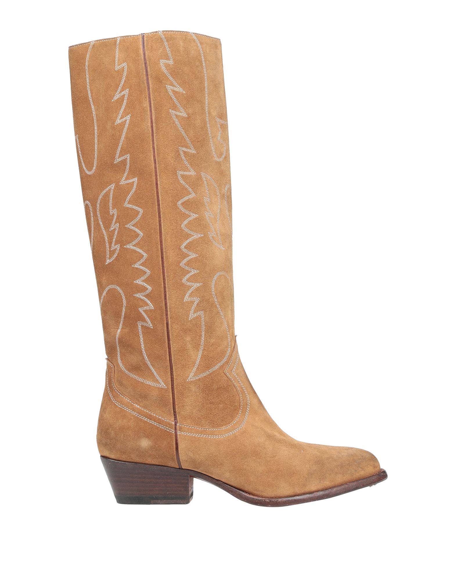 Buttero Knee Boots In Tan