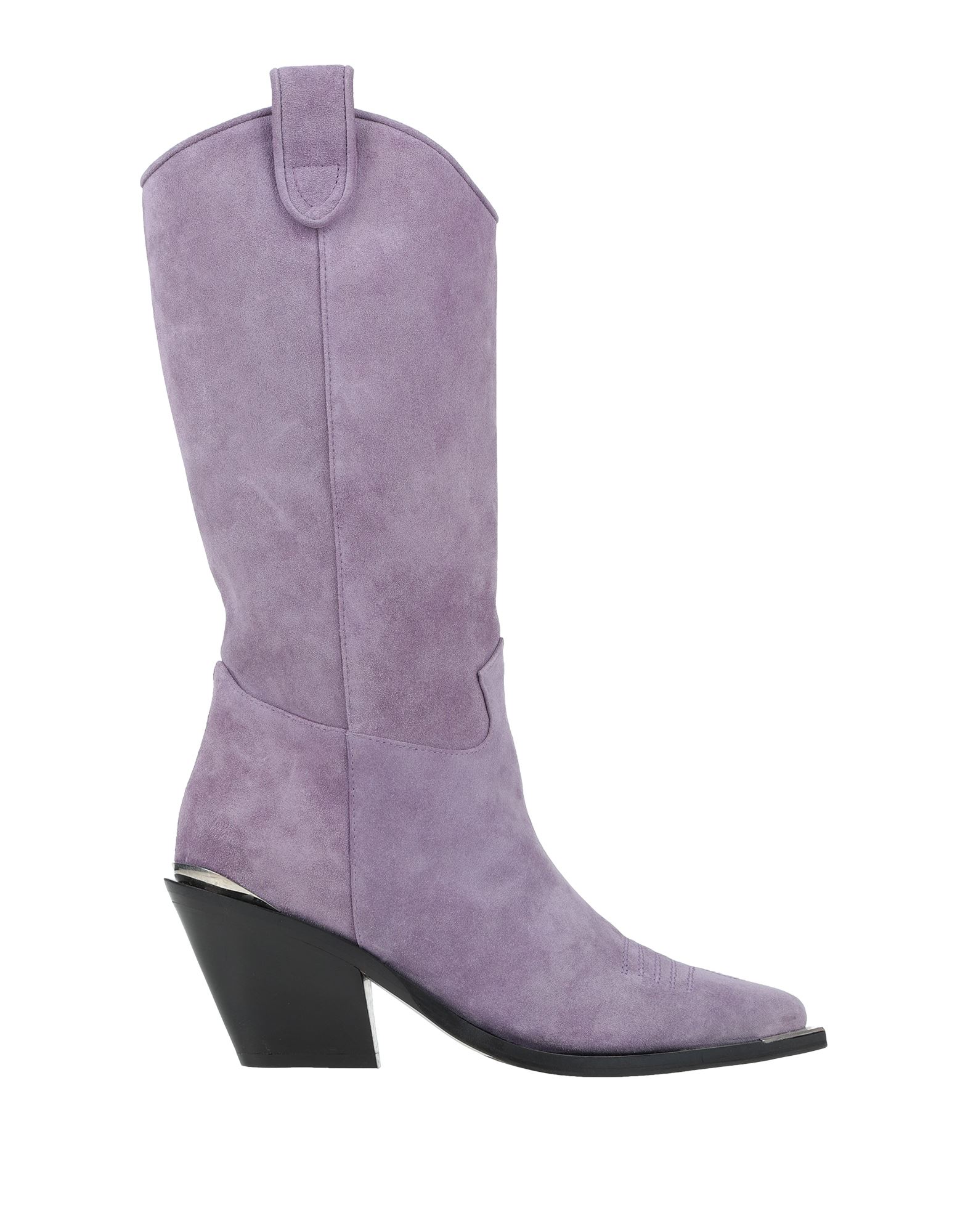 Aldo Castagna For Shabby Chic Knee Boots In Light Purple