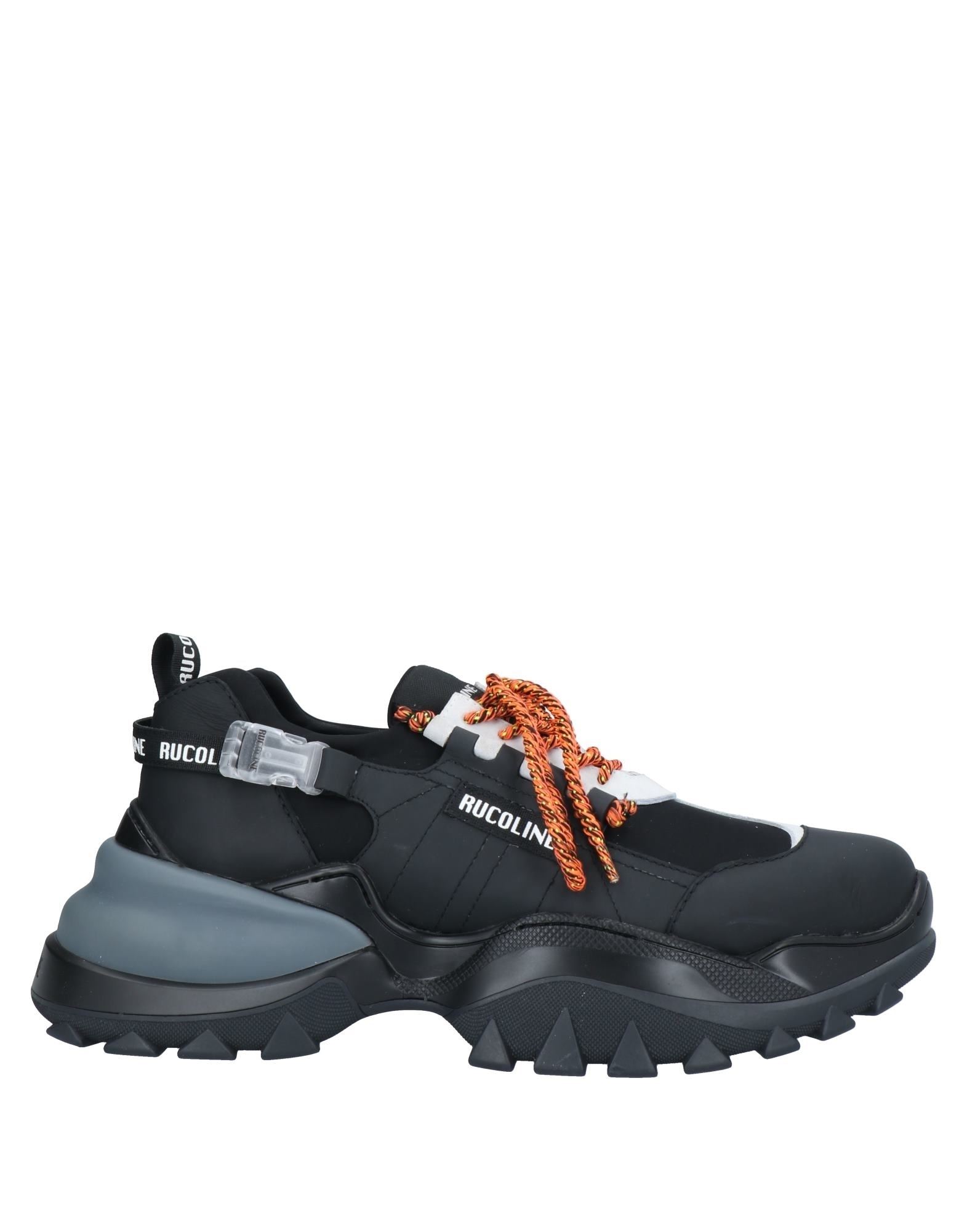 Shop Rucoline Man Sneakers Black Size 10 Soft Leather, Textile Fibers