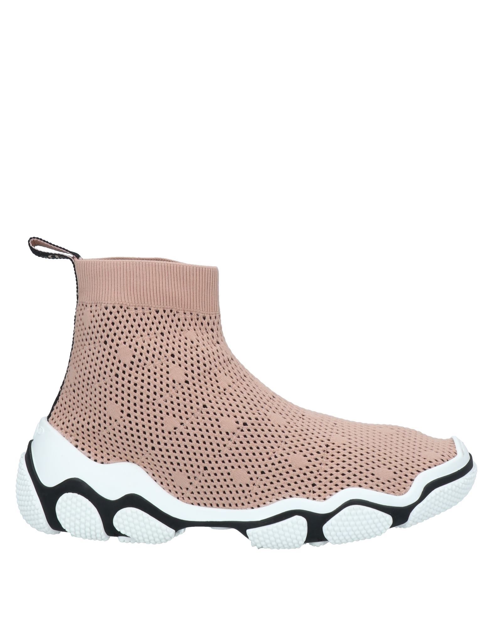 Redv Mesh High-top Sneakers In Pale Pink