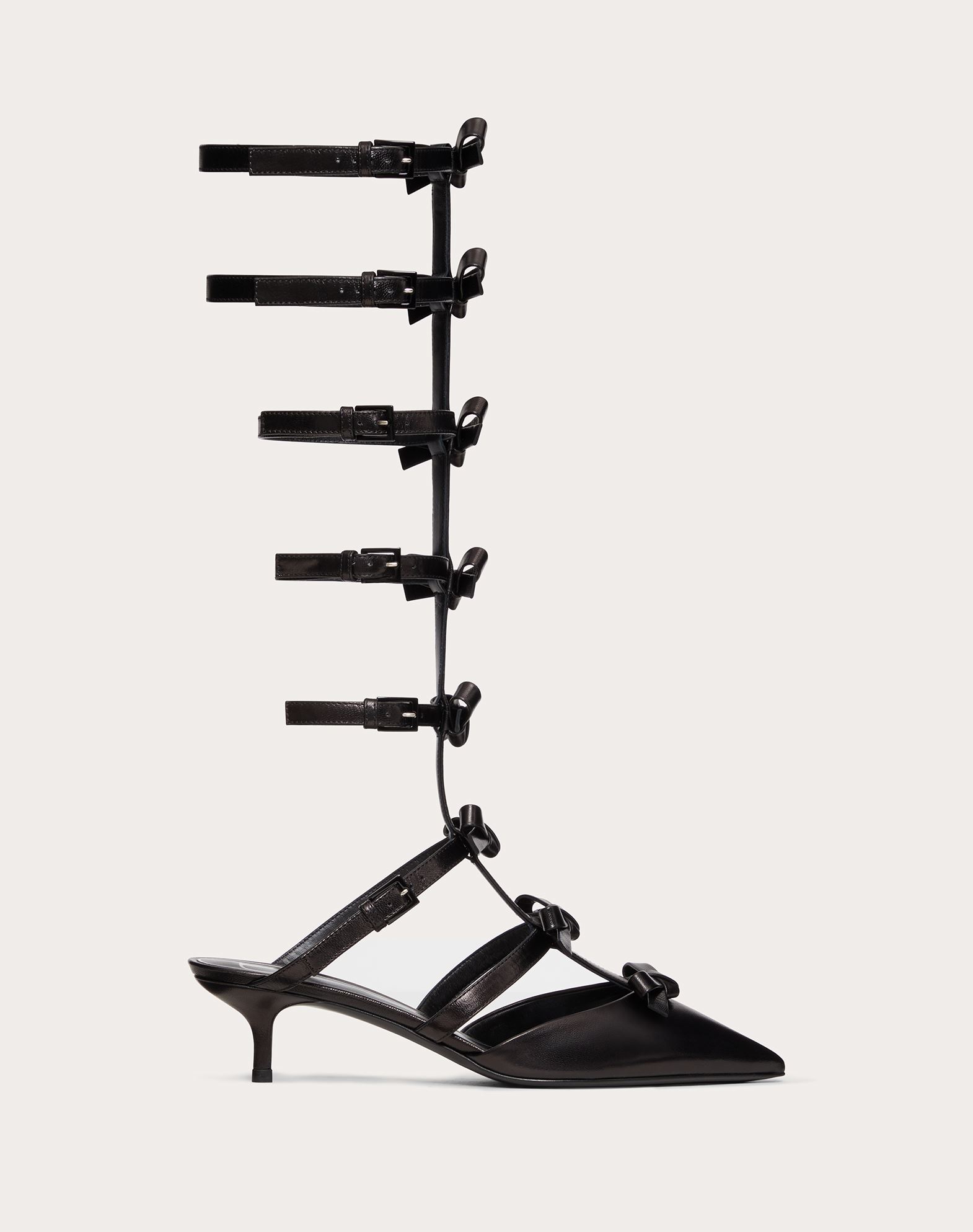 ANKLE STRAP PUMP WITH KIDSKIN FRENCH BOWS 40 for | Valentino Online