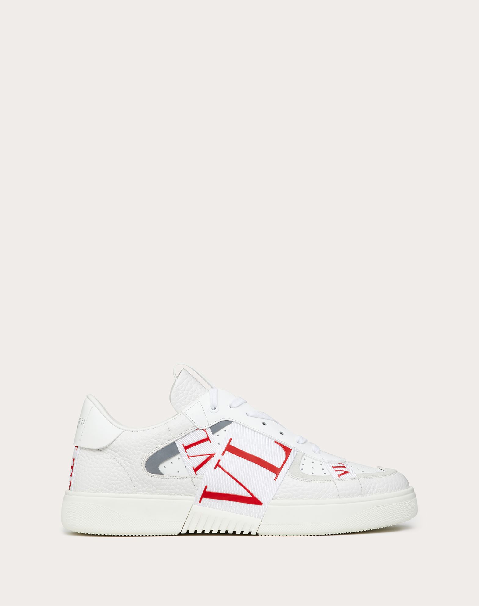 Low Top Calfskin Vl7n Sneaker With Bands For Man Valentino Online Boutique