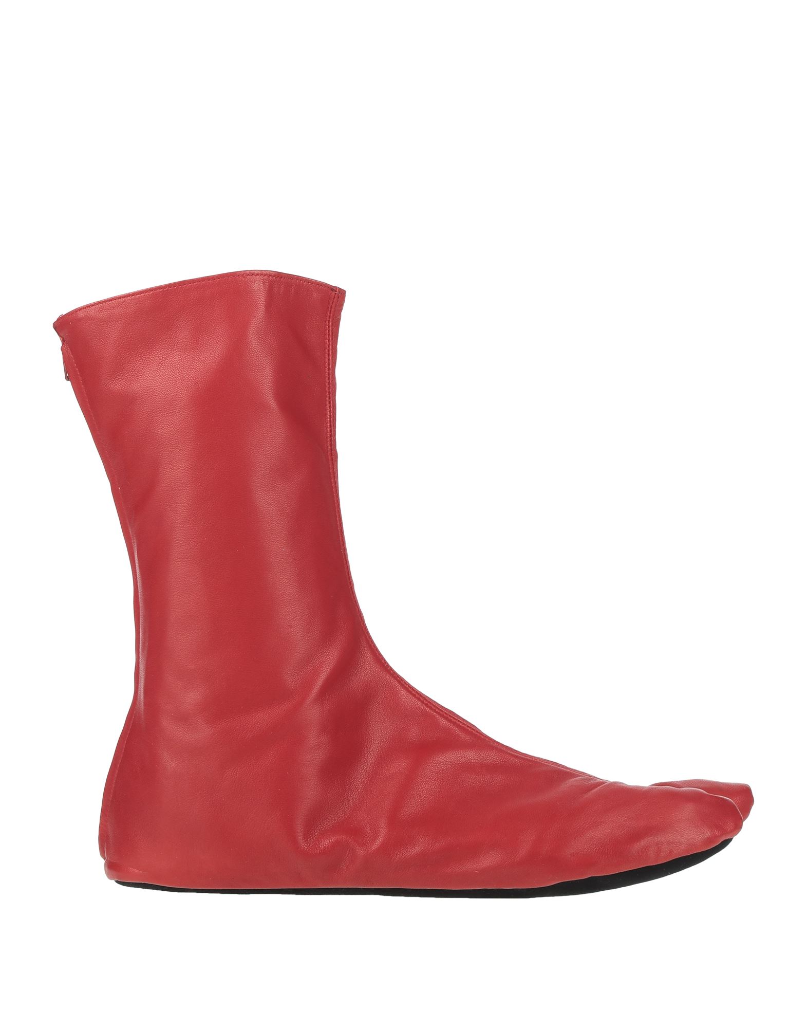 Prada Ankle Boots In Red