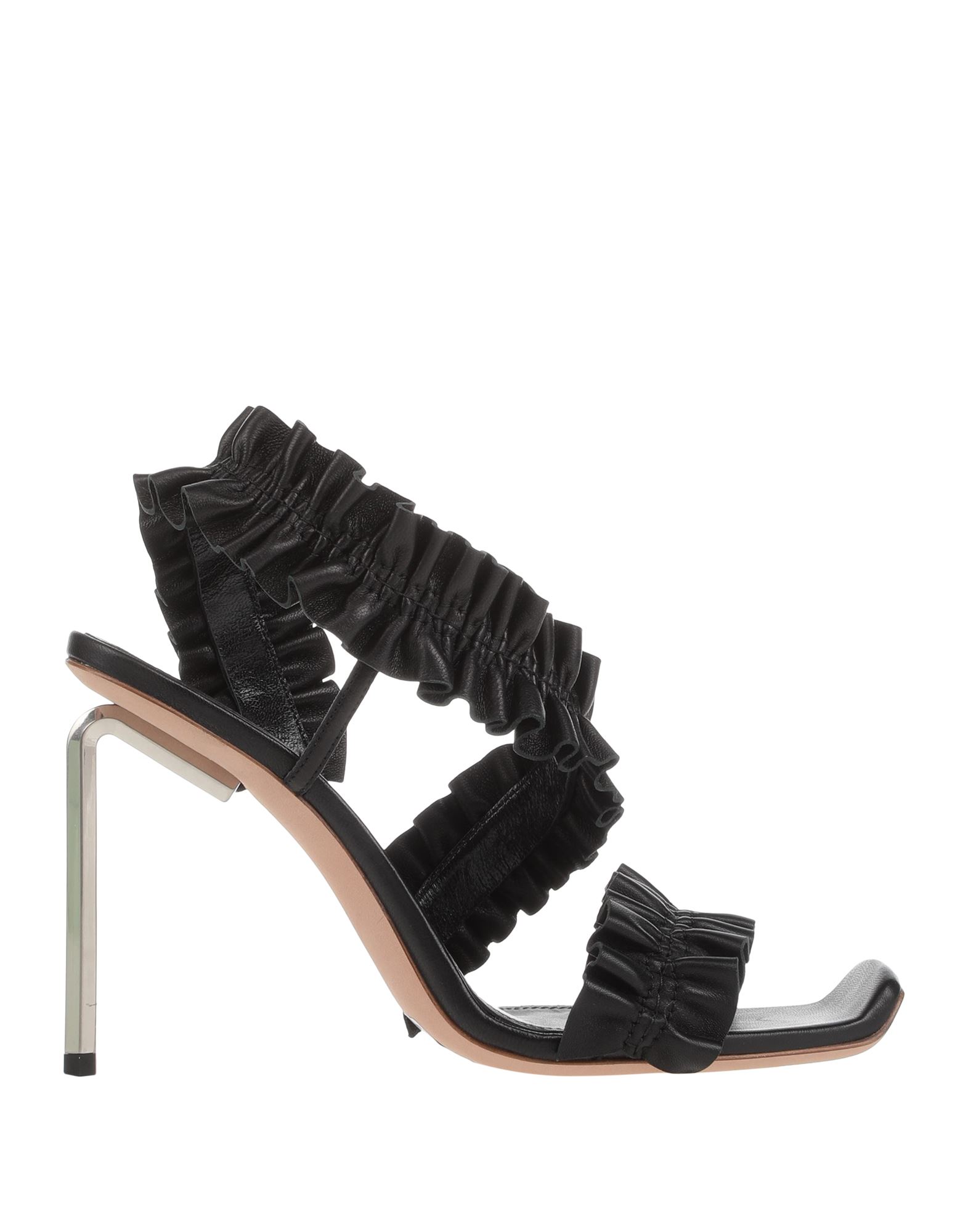 Off-white Black Allen 100 Patent Leather Sandals In Black