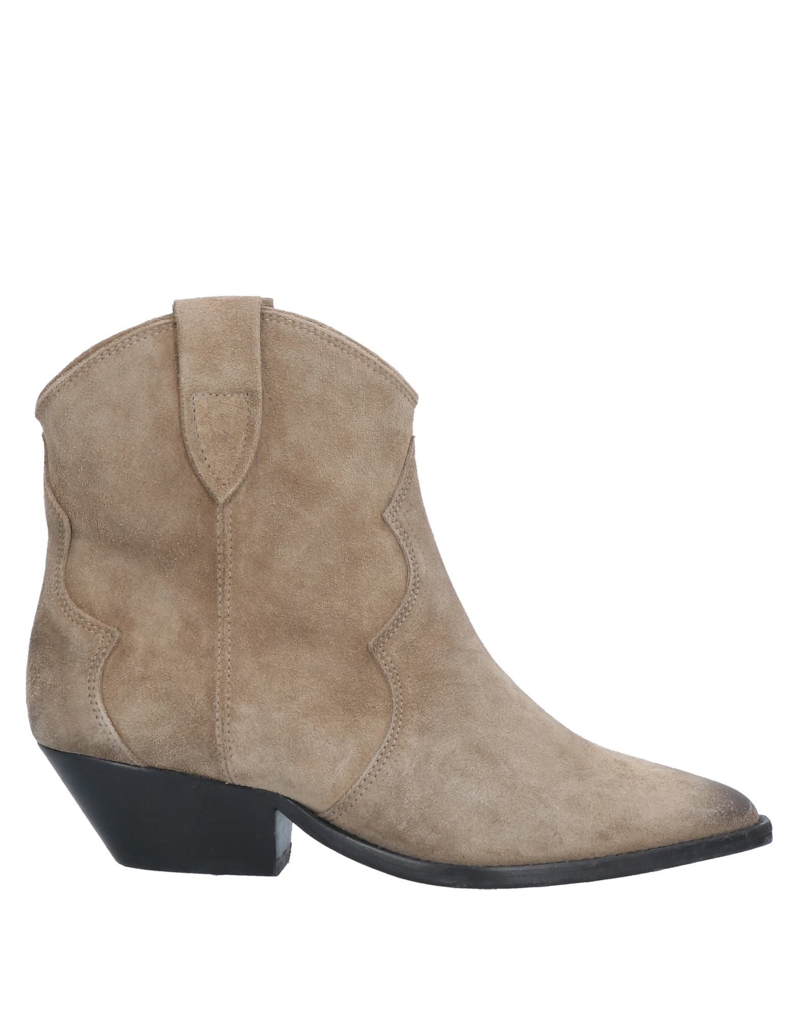 Shop Isabel Marant Woman Ankle Boots Sand Size 8 Calfskin In Beige