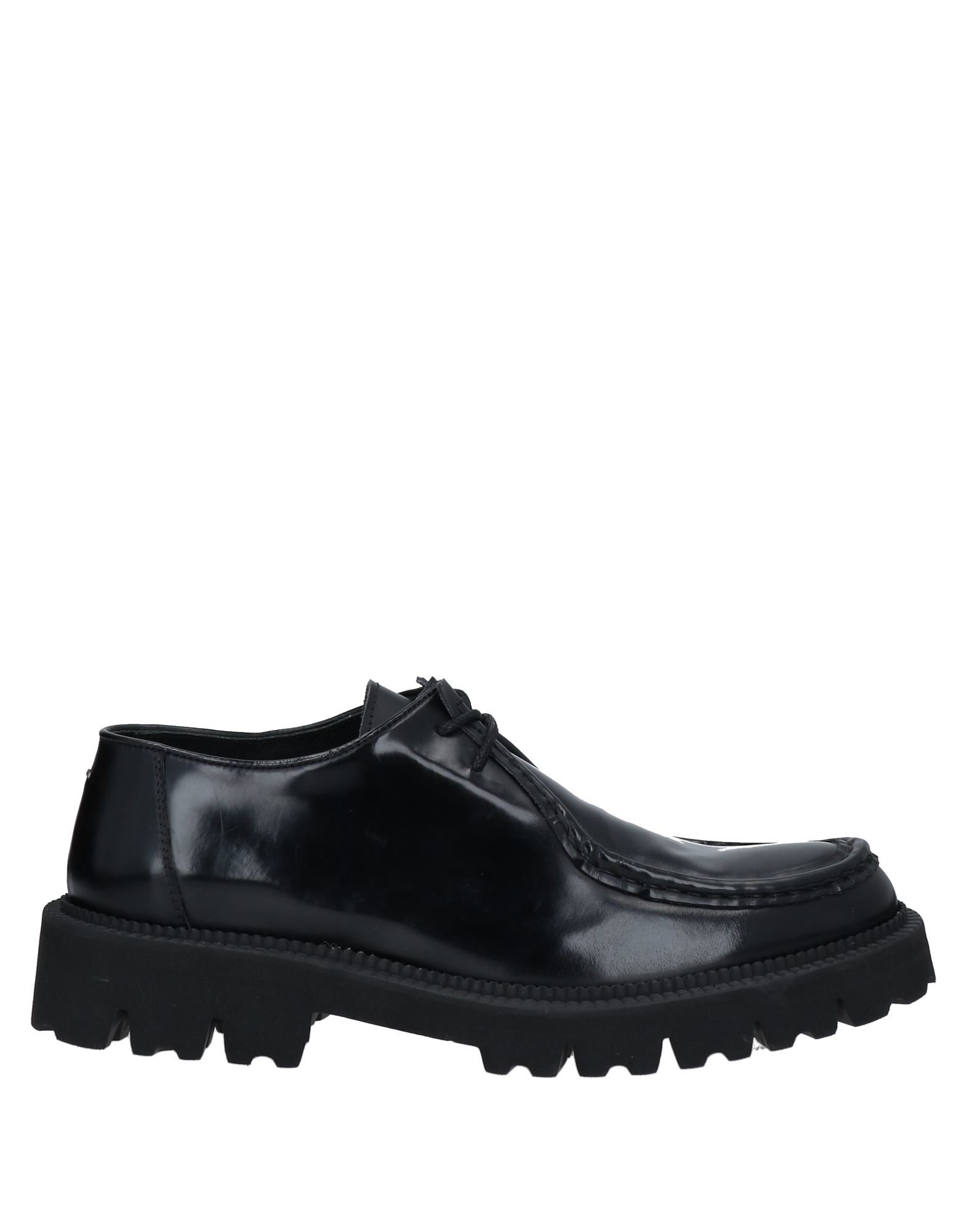 LOW BRAND LOW BRAND MAN LACE-UP SHOES BLACK SIZE 7 SOFT LEATHER,17047856TO 7
