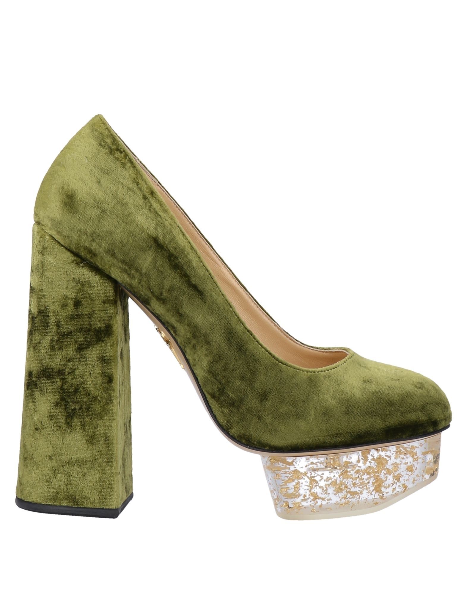 Charlotte Olympia Pumps In Military Green