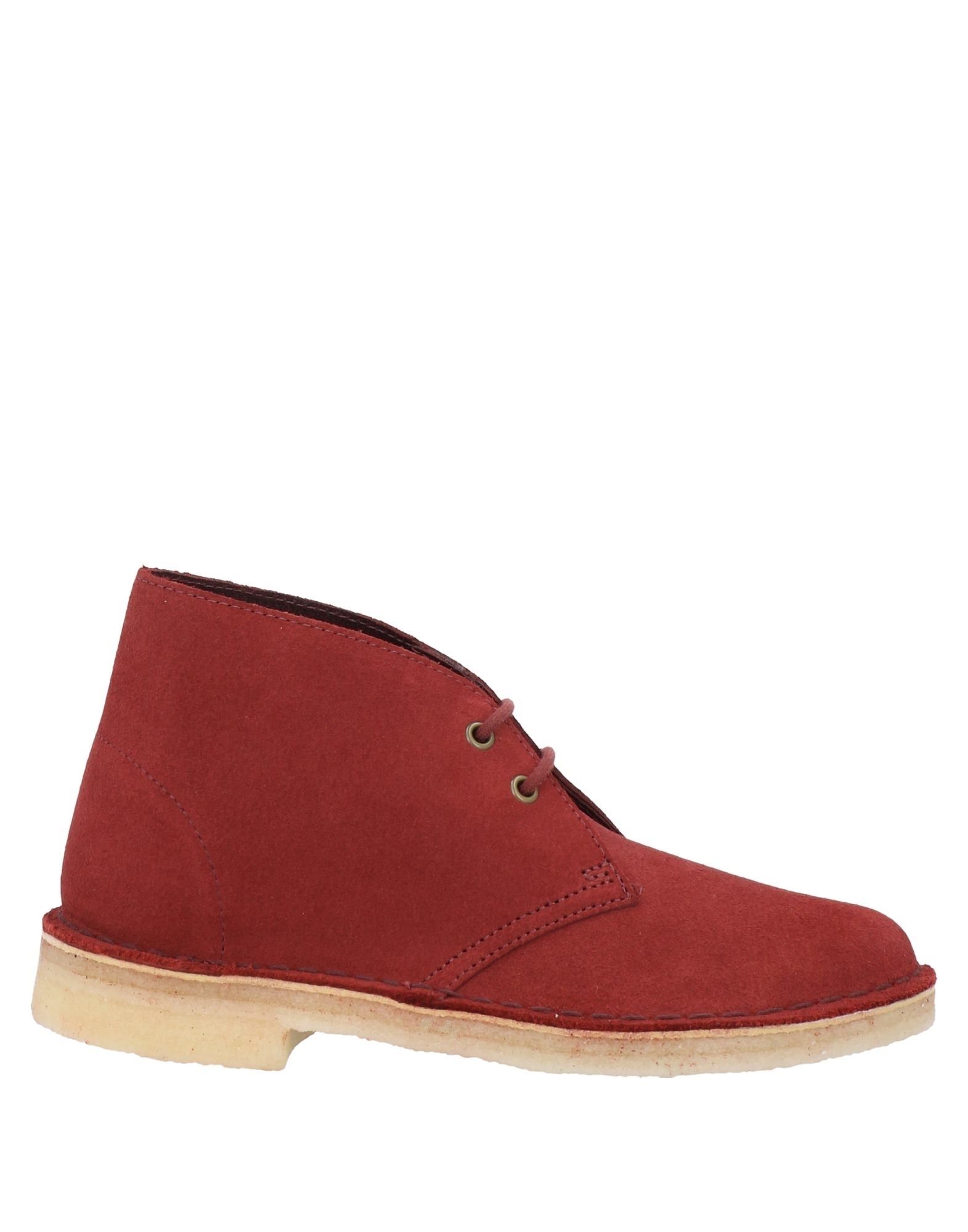 Clarks Originals Ankle Boots In Brick Red
