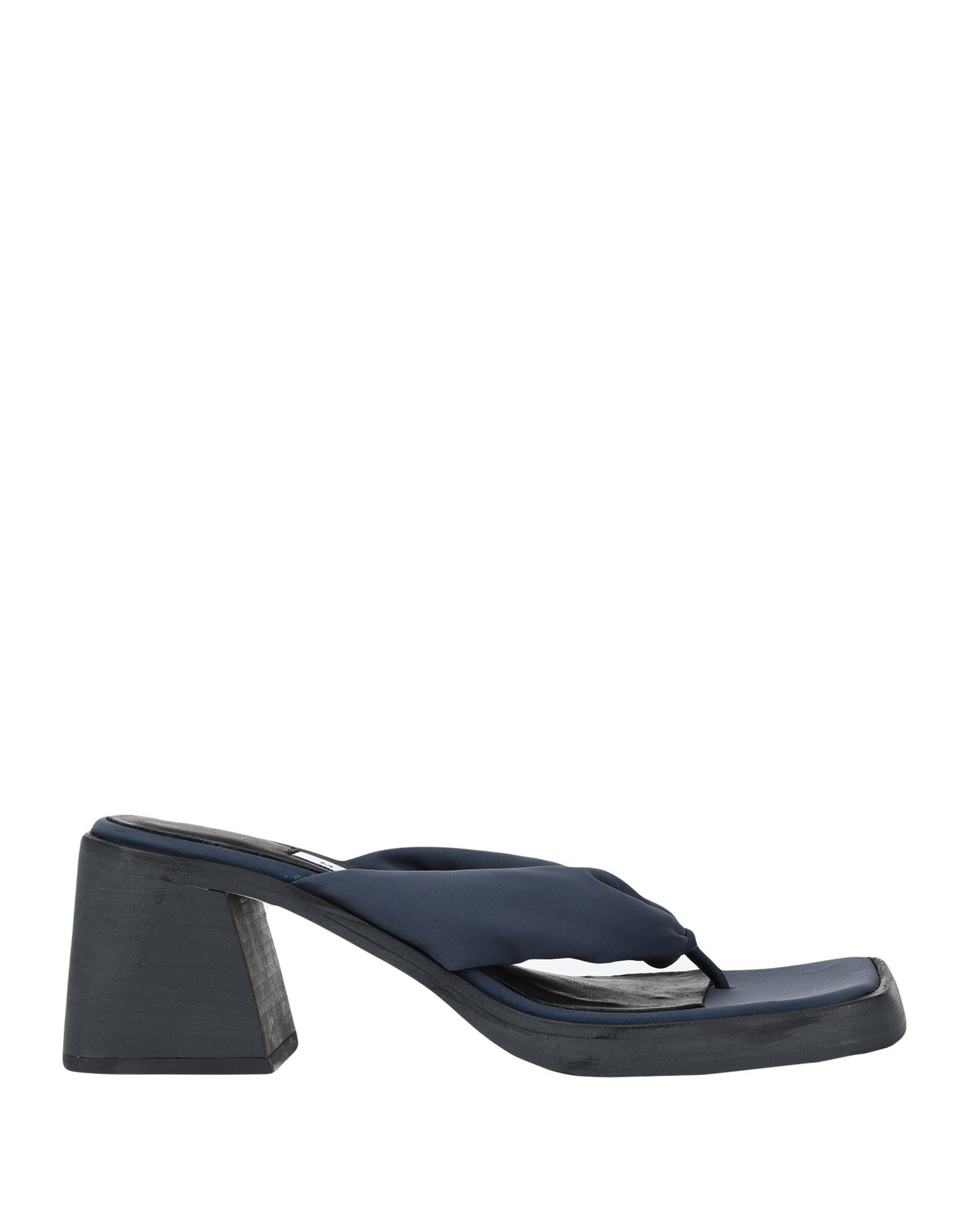 Shop Miista April Ink Reflective Woman Thong Sandal Midnight Blue Size 5.5 Textile Fibers