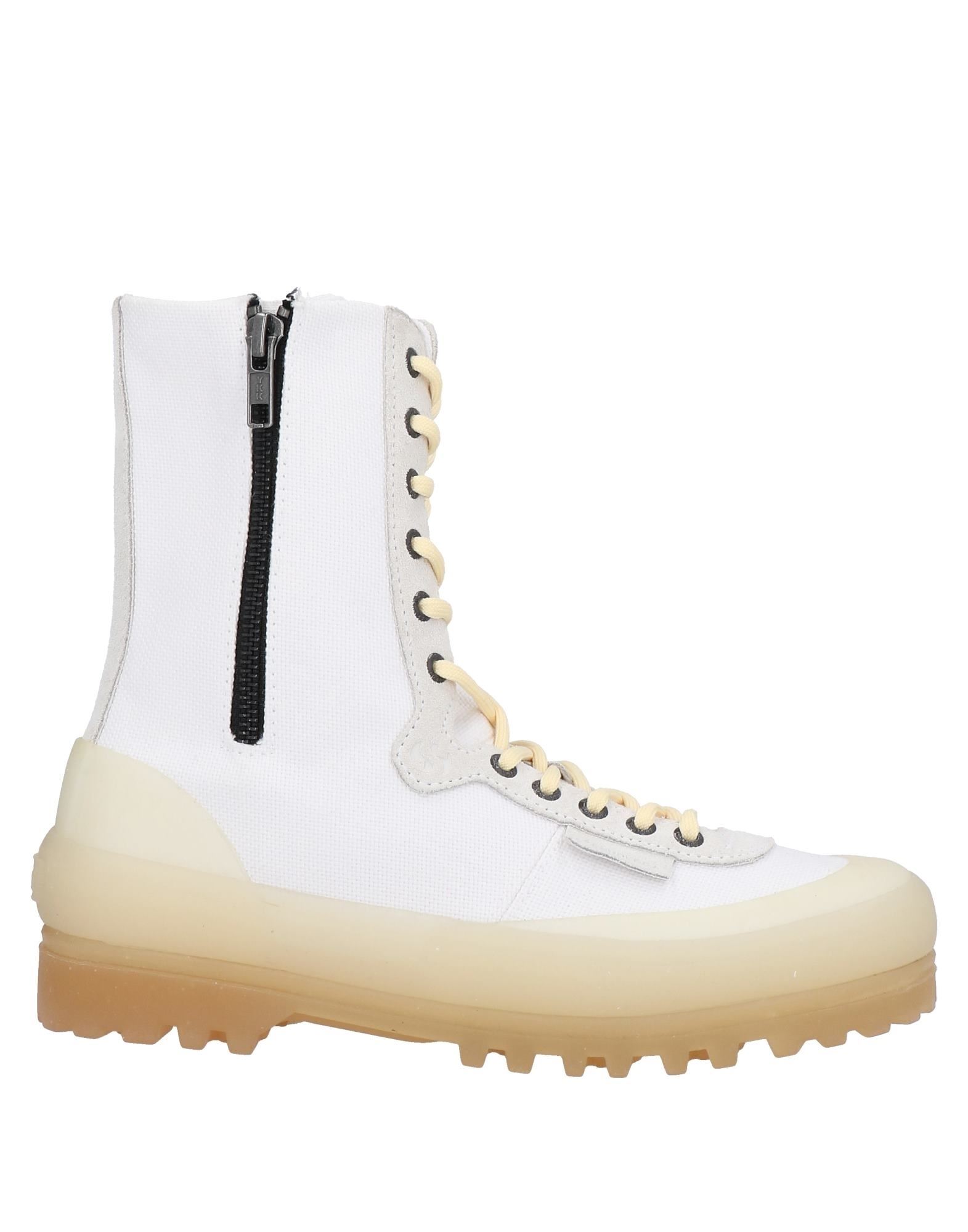Paura X Superga Ankle Boots In White