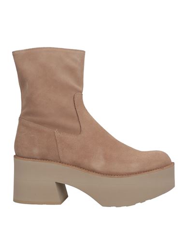 Paloma Barceló Woman Ankle Boots Beige Size 10 Soft Leather