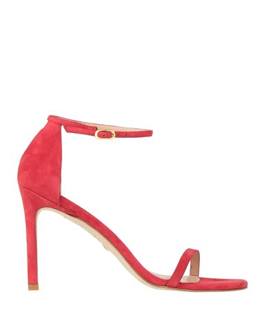 Stuart Weitzman Woman Sandals Red Size 10.5 Leather