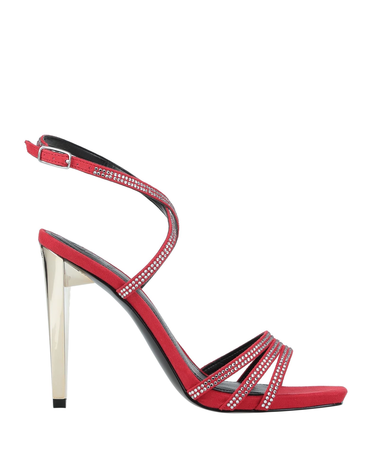 guess sandals red