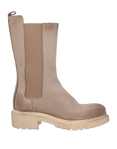 Metisse Woman Boot Khaki Size 8 Calfskin In Beige