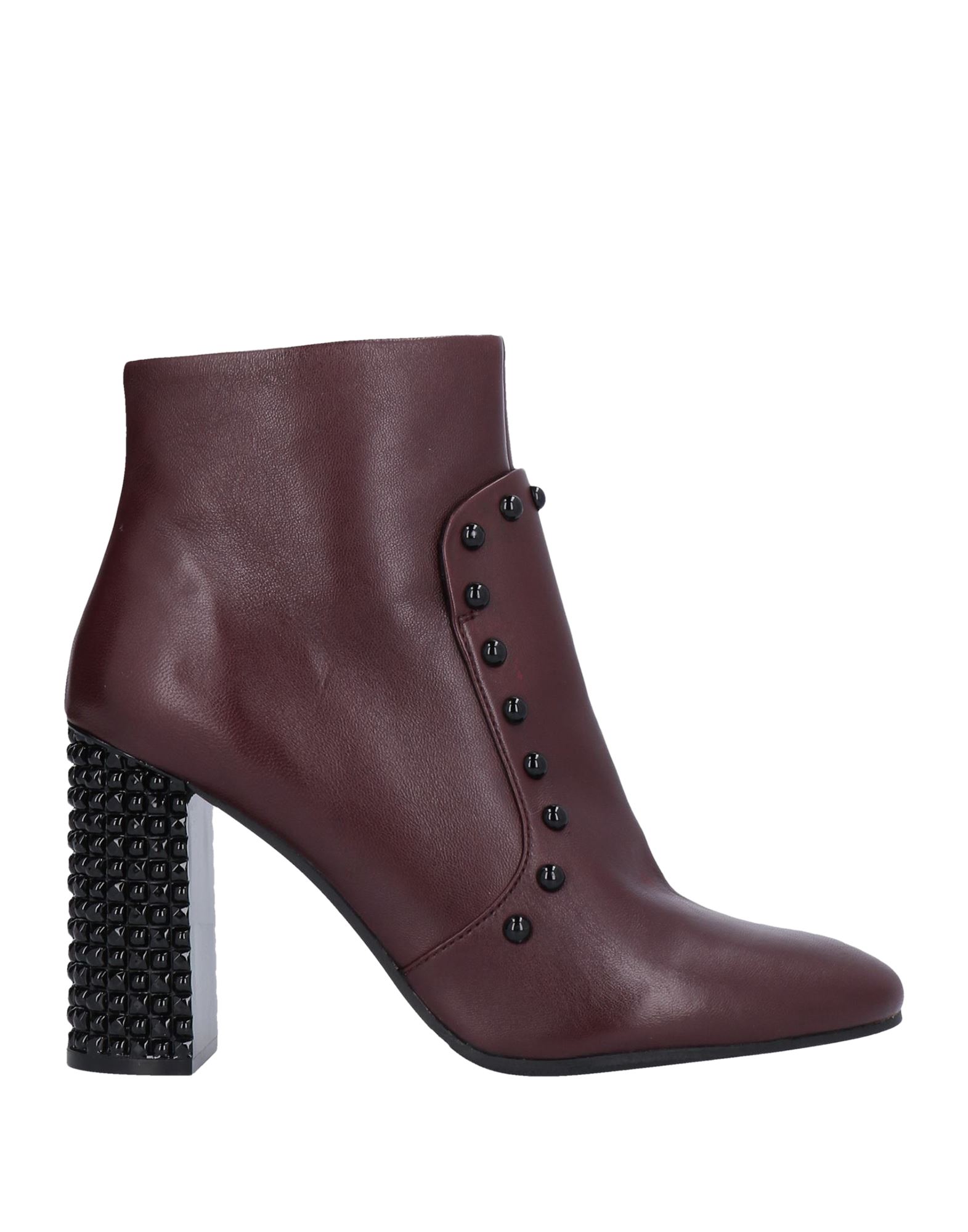 Adele Dezotti Ankle Boots In Maroon