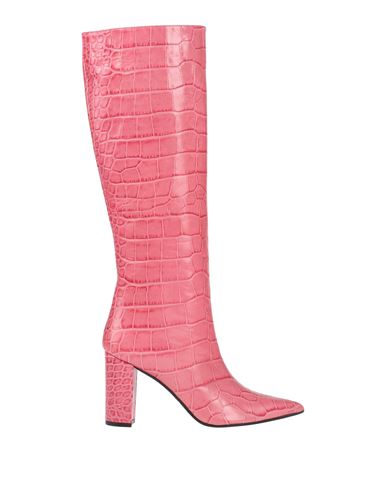 Aldo Castagna Woman Knee Boots Salmon Pink Size 7 Soft Leather