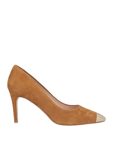 Shop Islo Isabella Lorusso Woman Pumps Camel Size 11 Leather In Beige