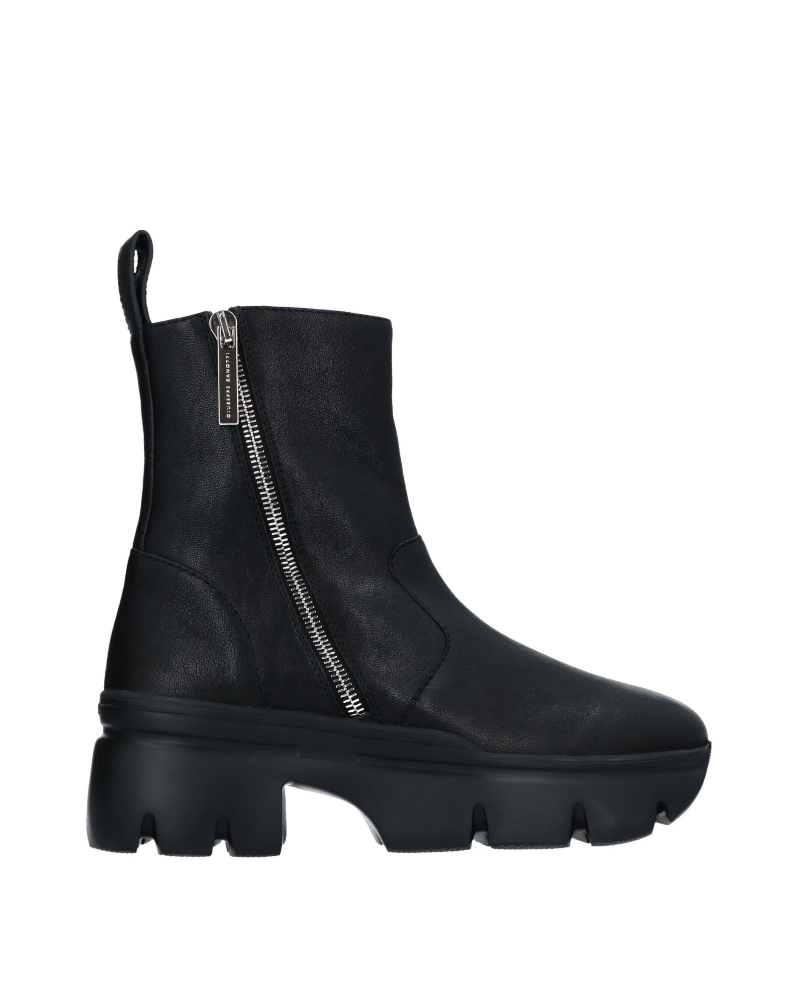 Shop Giuseppe Zanotti Woman Ankle Boots Black Size 10 Soft Leather