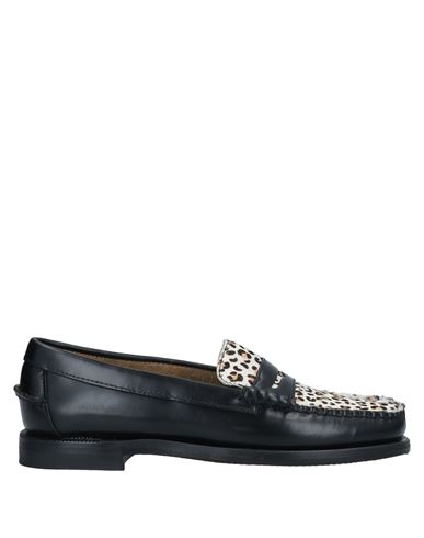 Sebago Woman Loafers Black Size 6.5 Leather