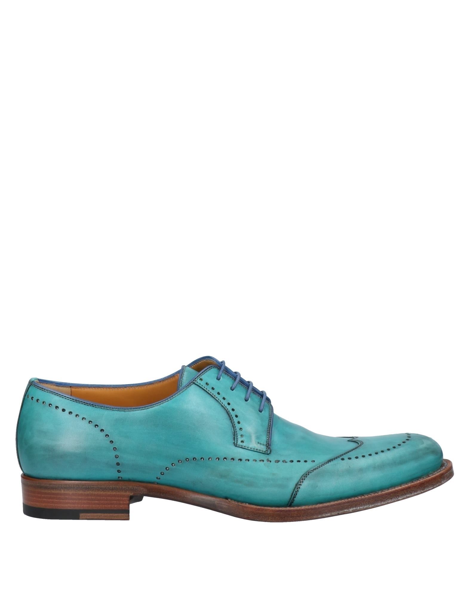 A.testoni Lace-up Shoes In Deep Jade