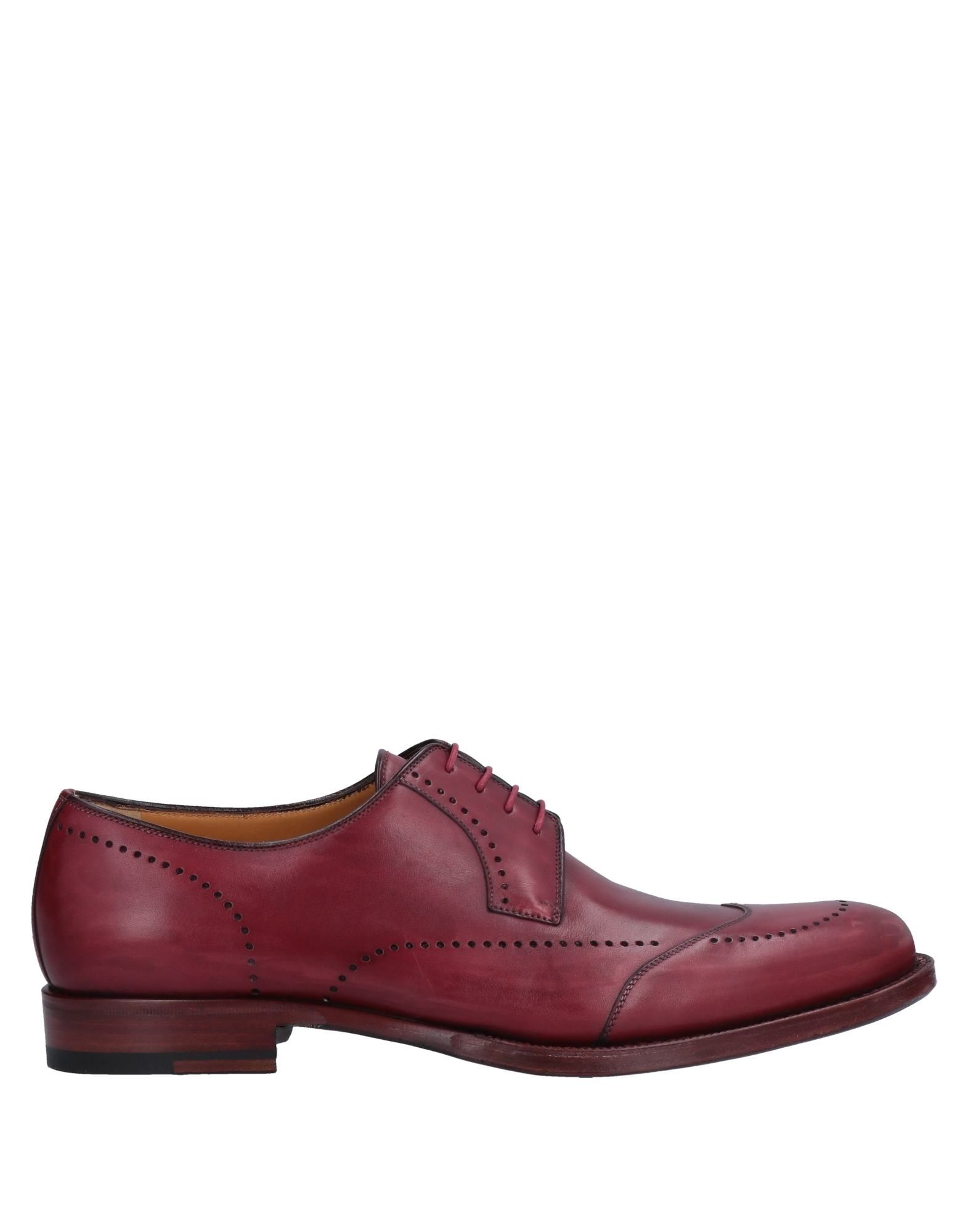 A.testoni Lace-up Shoes In Maroon