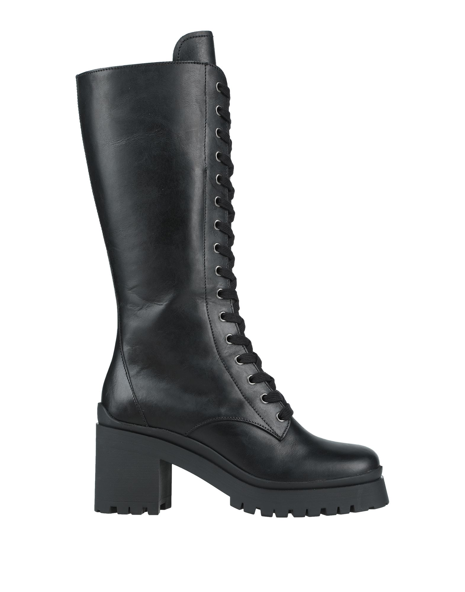 Shop Miu Miu Woman Boot Black Size 7.5 Soft Leather