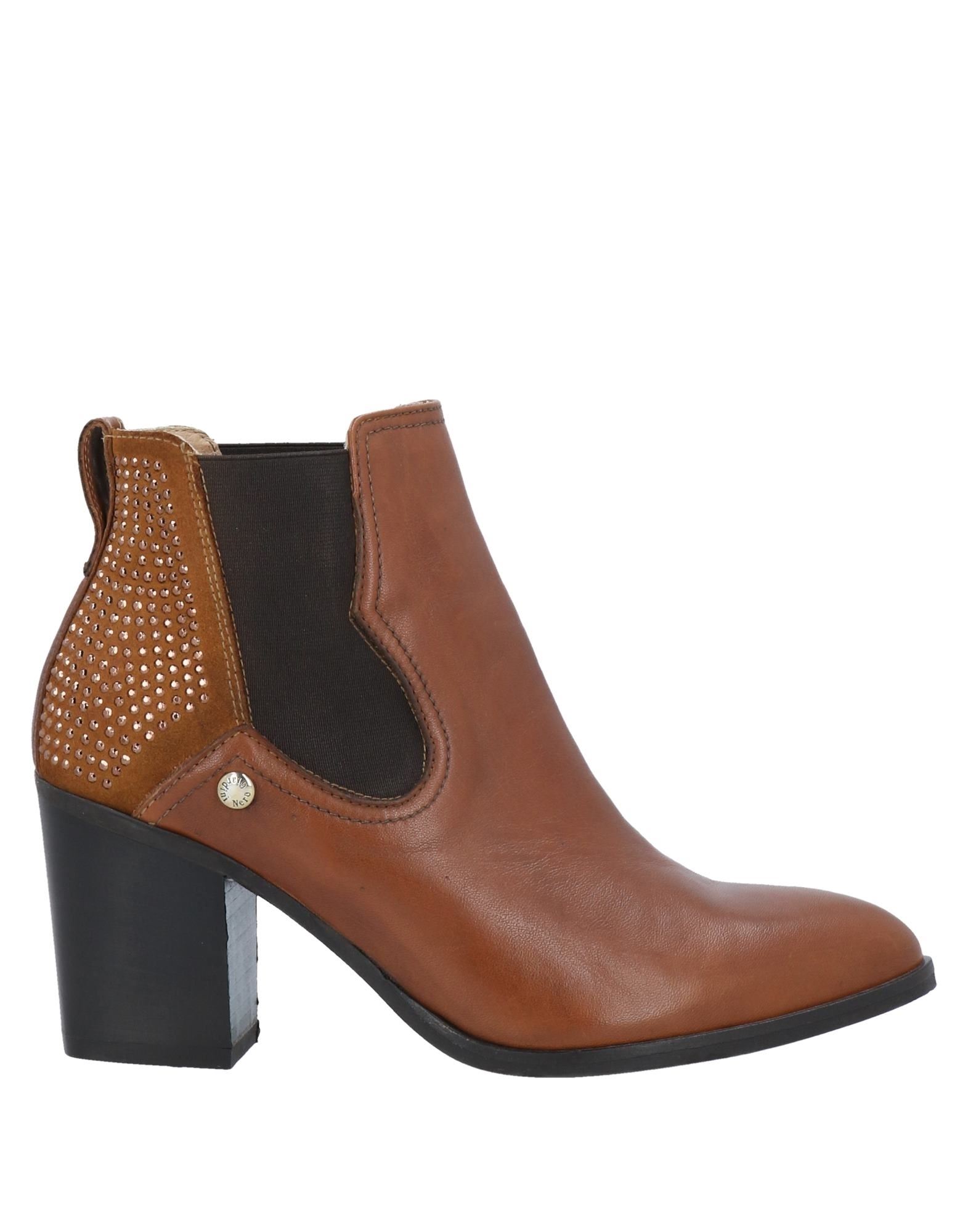 Nero Giardini Ankle Boots In Brown