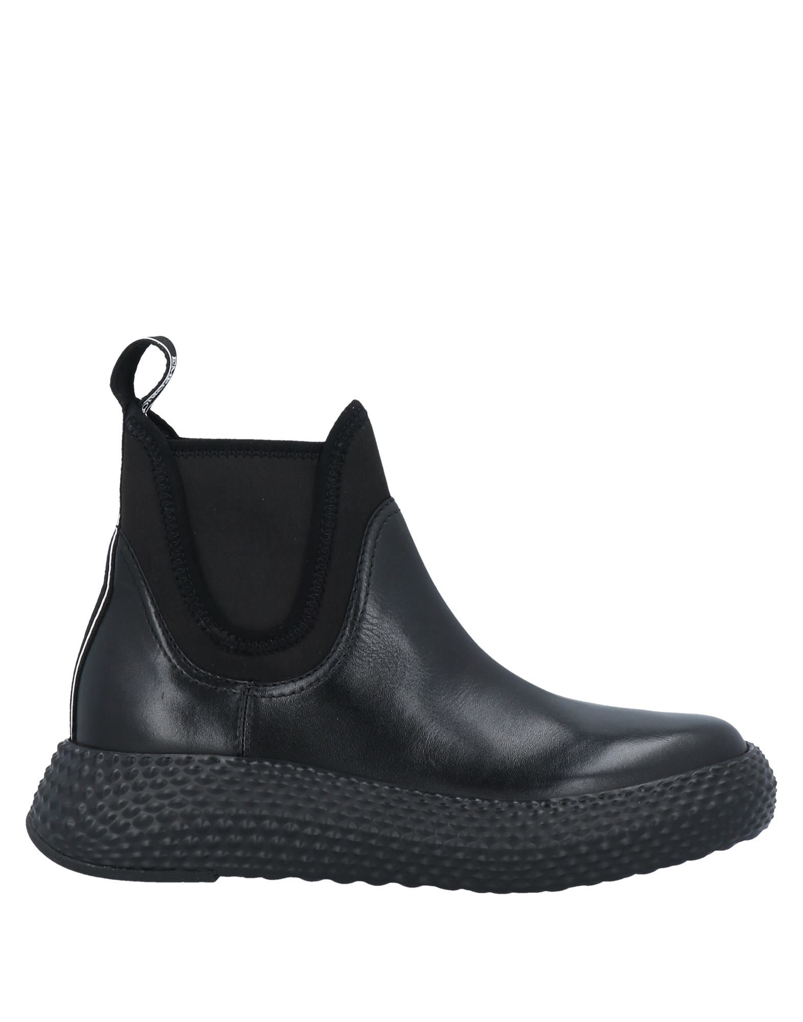 Shop Emporio Armani Woman Ankle Boots Black Size 5.5 Soft Leather, Textile Fibers
