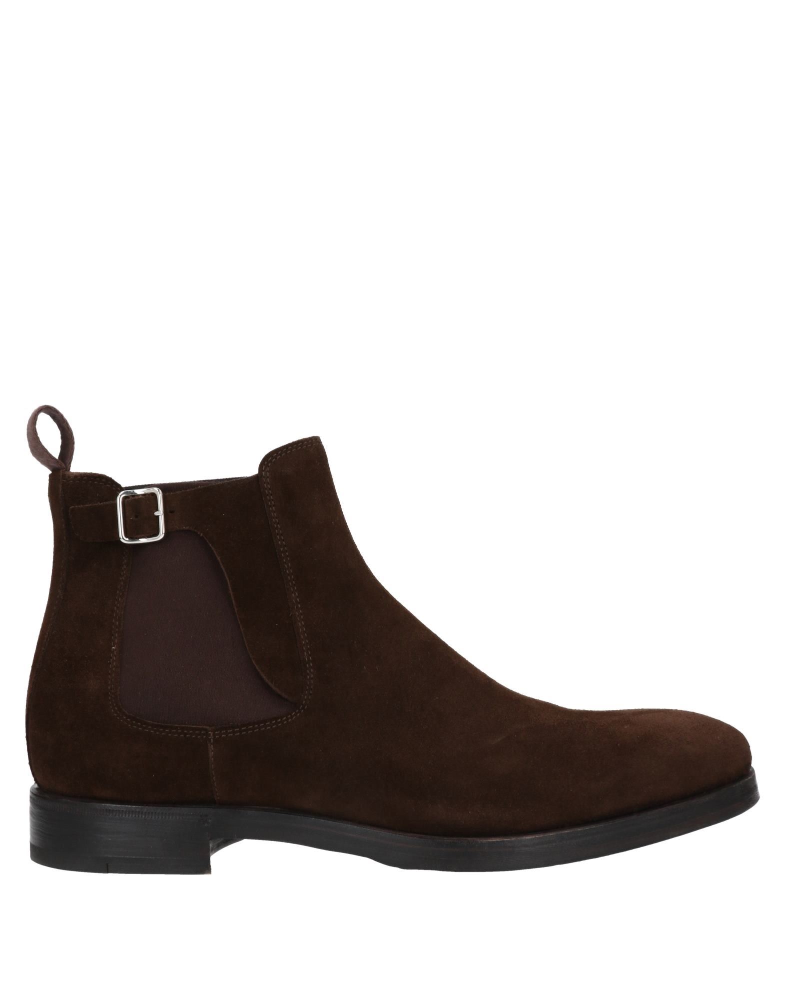 Henderson Baracco Ankle Boots In Dark Brown