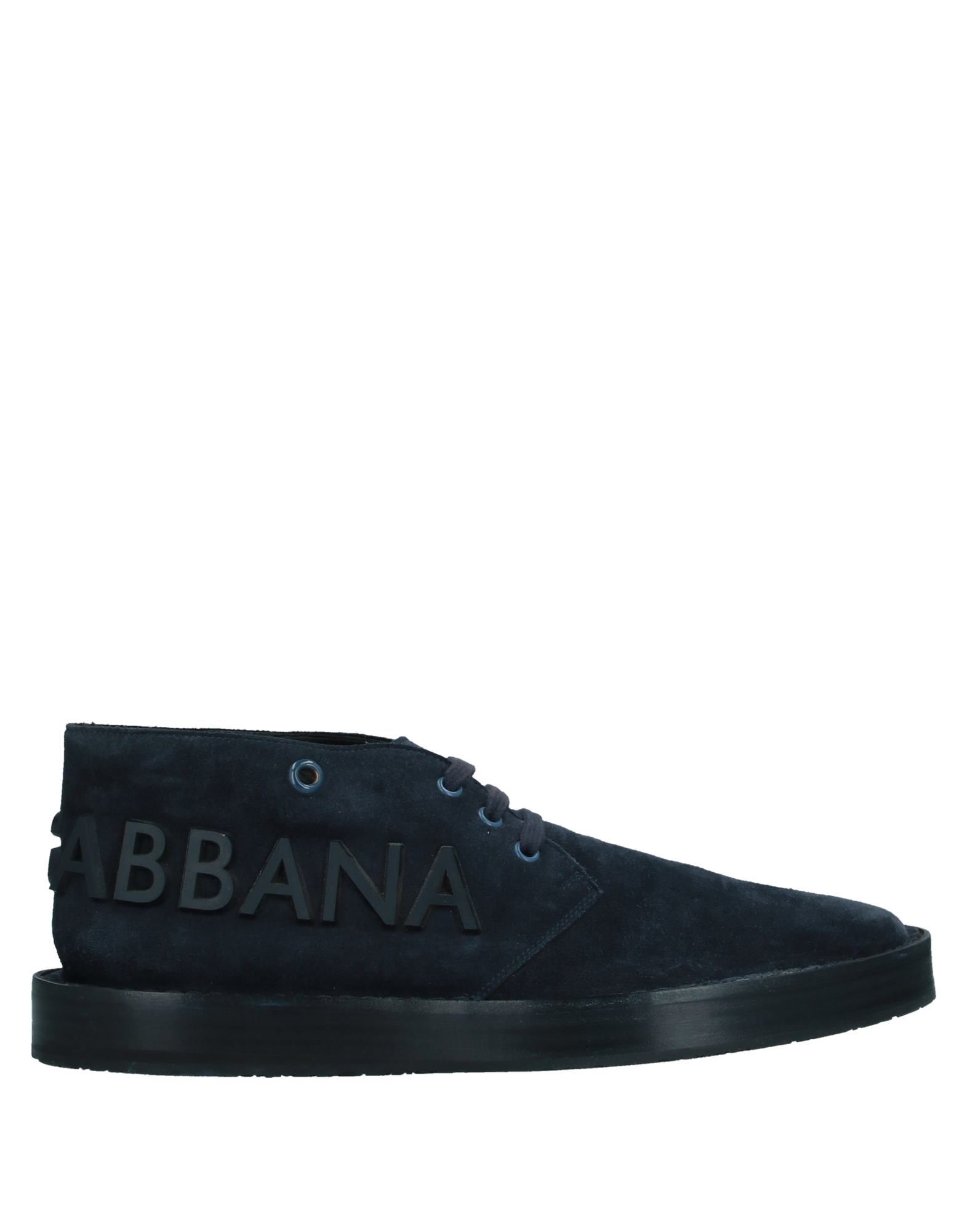 Dolce & Gabbana Ankle Boots In Dark Blue