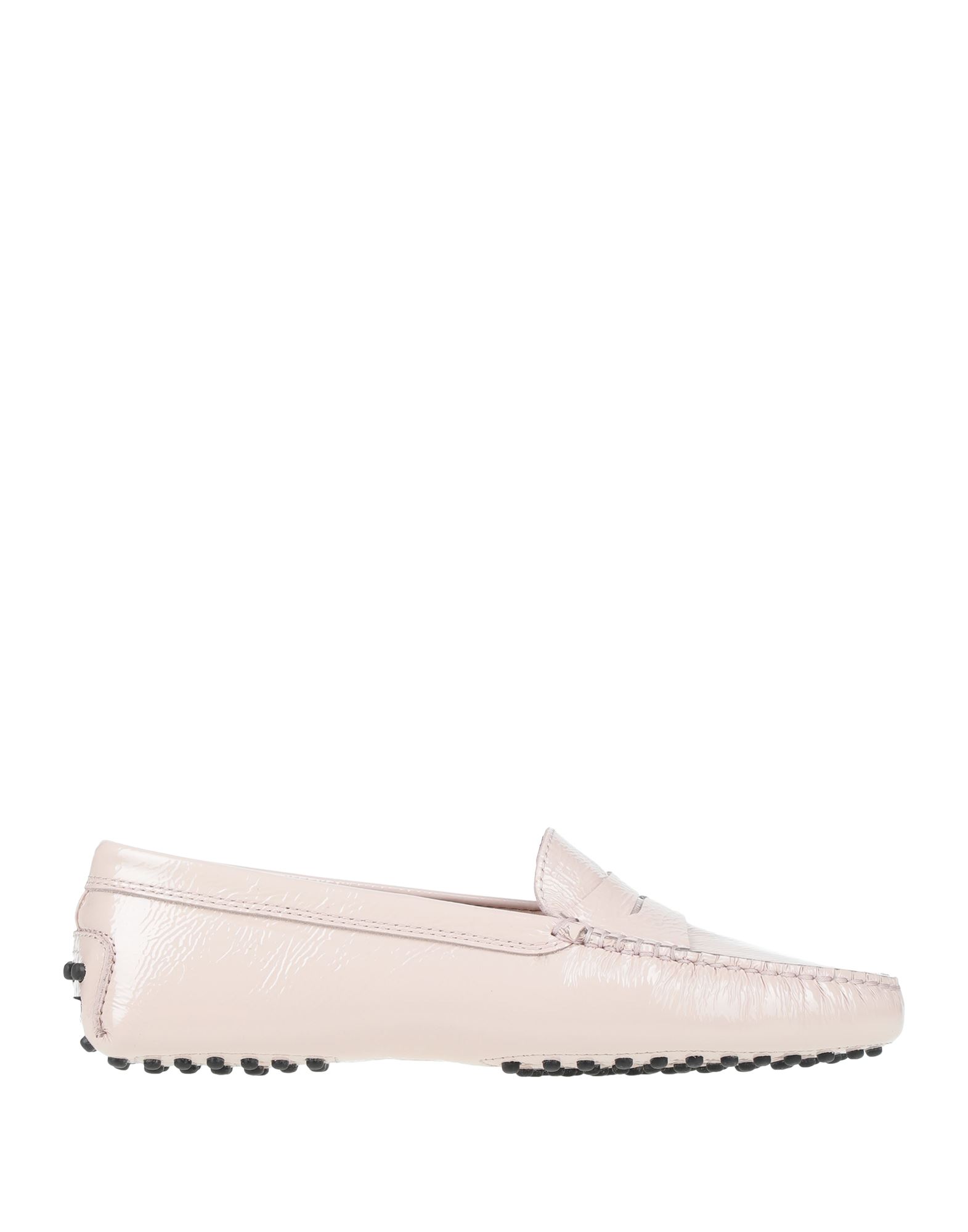 Tod's Almond Toe Suede Loafers In Light Pink