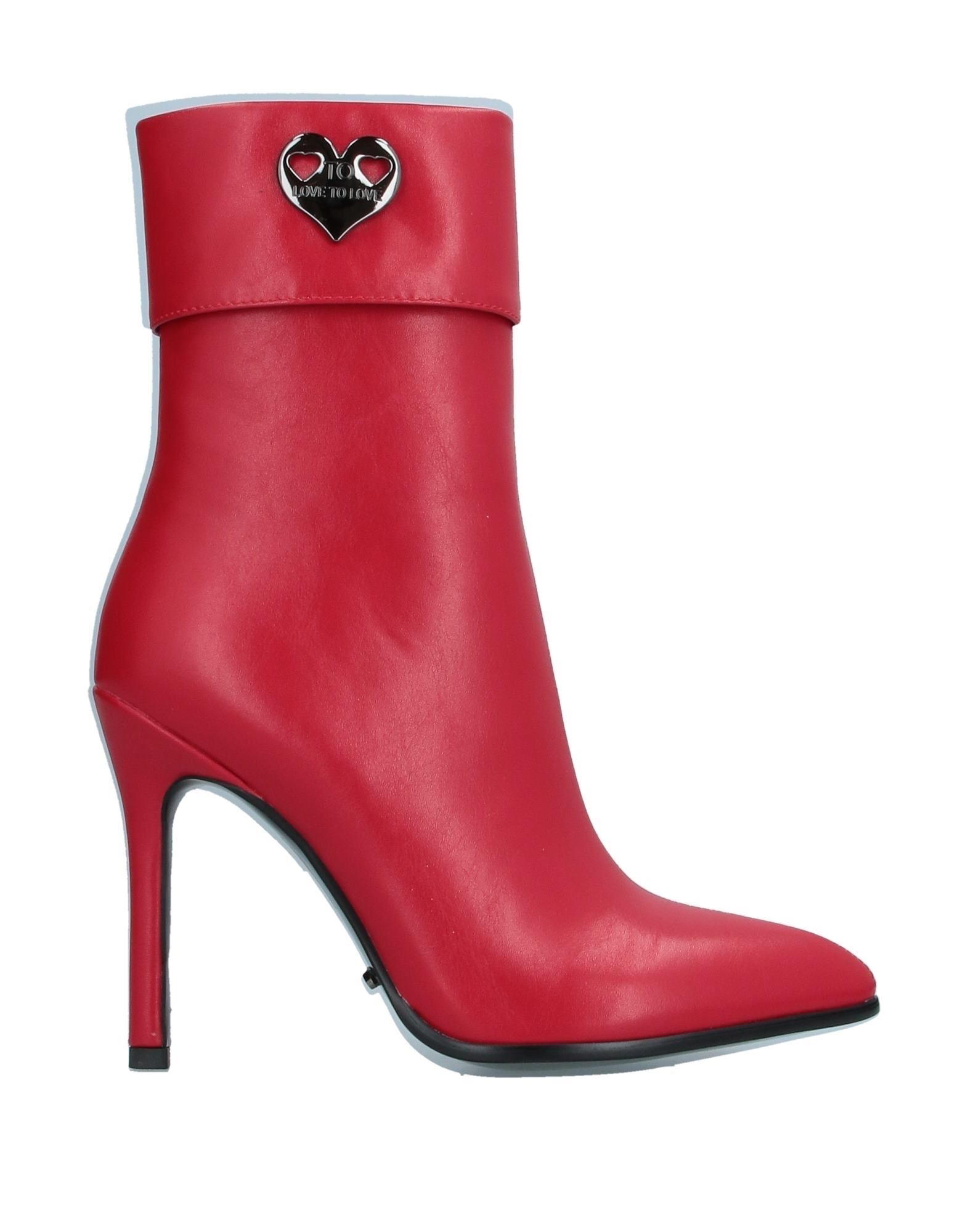 Gai Mattiolo Ankle Boots In Red